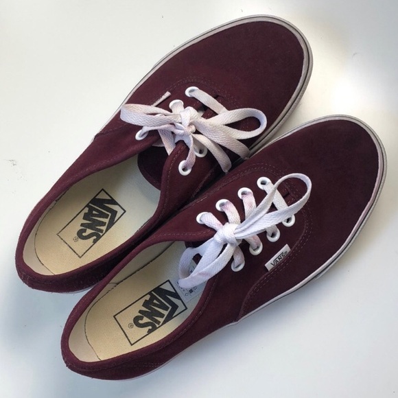 maroon platform vans
